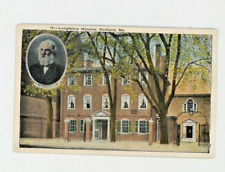 Vintage Postcard  FAMOUS PEOPLE     LONGFELLOW & HIS MANSION UNPOSTED picture