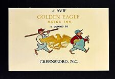 1971 A New Golden Eagle Motor Inn Is Coming To Greensboro NC Vintage Postcard picture