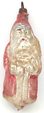 Christmas Ornament Santa Claus Antique Blown Glass Made In Germany Holiday Decor picture