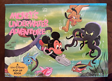 1973 MICKEY MOUSE disney PURNELL pop up BOOK - GREAT SHAPE picture