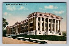 Albany NY-New York, Albany High School, Antique, Vintage Souvenir Postcard picture
