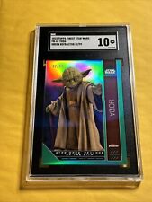 2023 Topps Finest Star Wars Yoda Green Refractor /99  #FN62 SGC 10 picture