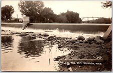 1915 Below The Dam Jackson Minnesota MN Real Photo RPPC Posted Postcard picture