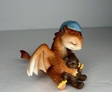 Top Collection Red Dragon Mini Figurine Good Night Teddy Bear picture