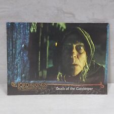 LOTR Fellowship Of The Ring #40 Death Of The Gatekeeper Trading Card Topps 2001 picture