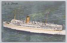 Postcard Ariel View SS Florida, Steamship picture