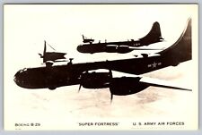 RPPC Boeing B-29 Super Fortress US Army Air Forces Plane PostCard  - C11 picture