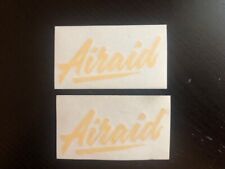 AIRAID Cold Air Intakes Racing Decals YELLOW 2PC SET NHRA NASCAR Parts picture