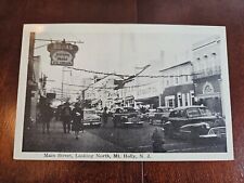 Postcard NJ New Jersey Mount Holly Burlington County Main Street Looking North picture