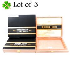 Lot of 3 Herrera Esteli Toro Especial Miami Empty Wood Cigar Box 9