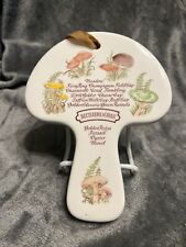 Vintage Weiss Mushroom Wall Plaque Spoon Rest Hand Painted Avon 1980 Shrooms picture