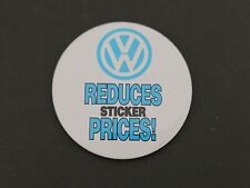 Volkswagen Badge Reduces Sticker Prices Badge with Pin and Safety Catch picture