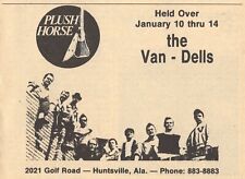1978 AD ~ THE VAN - DELLS HELD OVER @ THE PLUSH HORSE LOUNGE HUNTSVILLE,ALABAMA picture