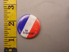Vintage Le Francais Pinback Button F7A7 picture