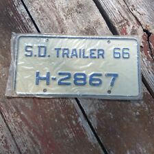 1966 South Dakota TRAILER License Plate - 