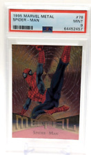 1995 Fleer Marvel Metal Spider-Man #78 PSA 9 MINT picture