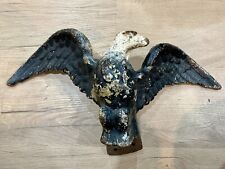 *RARE* ANTIQUE WEATHERED CAST IRON AMERICAN EAGLE 28 LBS HISTORIC DECOR picture