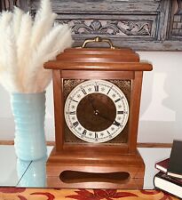 Vintage Ornate Wood Mantel Clock picture