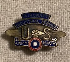 WWI US Army Navy Aircraft Industrial Service Lapel Pin 14435 'Whitehead & Hoag' picture
