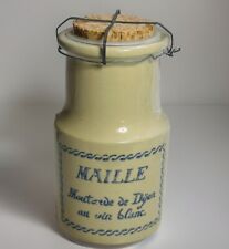 Vintage French Paris Maille Moutarde de Dijon Stoneware crock mustard jar  picture