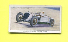 1938 W.D. & H.O. WILL'S CIGARETTES SPEED COLLECTOR CARD #19 NAPIER RAILTON  picture