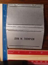 Antique Matchbook Cover ( JOHN W. THOMPSON) picture