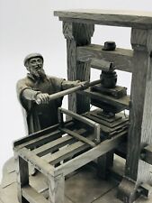 Johannes Gutenberg Deutsches Museum Pewter Figure Franklin Mint Sculpture picture