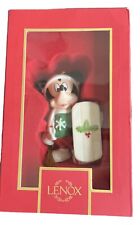 LENOX DISNEY SHOWCASE COLLECTION LET IT SNOW MICKEY ORNAMENT 3.7 in NEW IN BOX picture