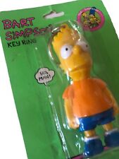 Vtg. Bart Simpson (THE SIMPSONS) 1990 Yo Man Key Ring Sealed by Street Kids picture