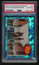 The Victors Receive Their Reward 2022 Topps Star Wars Sapphire PSA 10 picture