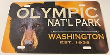 Olympic National Park Washington Booster License Plate Black Bear picture