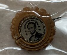 Abraham Lincoln: Extremely Rare and Unusual 1864-Dated Ferrotype Campaign Pin picture