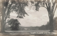 TANGLEWOOD VISTA REAL PHOTO POSTCARD LENOX MA MASSACHUSETTS 1940s RPPC picture