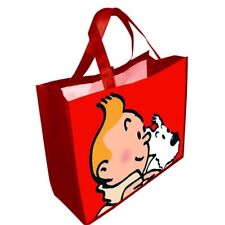 Tintin and snowy red tote bag Semi Waterproof Official Moulinsart product NEW picture