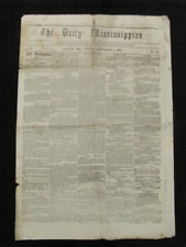 CIVIL WAR TEXAS HEROISM CONFEDERATE JACKSON MISSISSIPPI NEWSPAPER 1862 picture