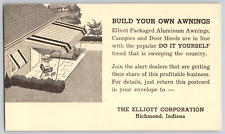 Advertising Postcard~ Build Your Own Awning~ The Elliot Corp.~ Richmond, IN picture