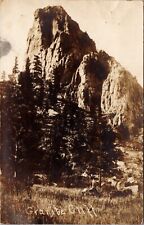 Real Photo Postcard Granite Cliff in/near Cripple Creek, Colorado picture