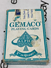 Vintage Harrah's Lake Tahoe Playing Card Decks Gemaco Turquoise Casino Played picture