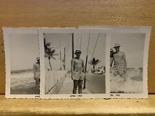 (3) Vintage 1957 Black & White Photos of Two Cool Cats in Hats picture