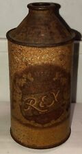 Beer Can Cone Top Rex Fitger's Rusted No Cap Vintage Original 1950s Empty picture