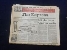 1982 NOV 23 THE EXPRESS NEWSPAPER - EASTON, PA - MX PLAN FACES CONGRESS- NP 6126 picture
