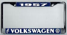 1957 Volkswagen VW Bubblehead Vintage California License Plate Frame OvalBug Bus picture
