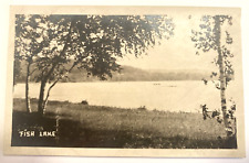 Fish Lake, Dane County, Wisconsin. Real Photo Postcard RPPC by C. COX B2BC picture