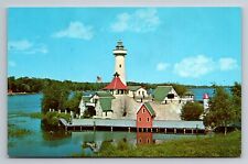 Hazensisle North Shore Houghton Lake Michigan Vintage Unposted Postcard picture