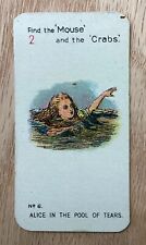 1930 Carreras Alice In Wonderland Cigarette Trading Card #6 Alice Pool Of Tears picture