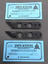 Tops Knives ALRT Tanto And Hunter Point Kiridashi Knife EDC Fixed Blade USA picture