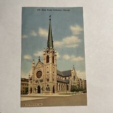 Chicago Illinois IL Holy Name Cathedral Vintage Postcard picture
