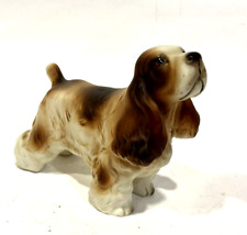 Vintage Brown/White Cocker Spaniel Porcelain Dog Figurine 4