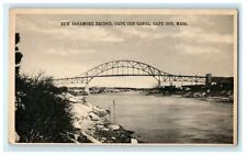  Massachusetts Cape Cod New Sagamore Bridge Cape Cod Canal MA Unposted Postcard picture