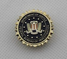 FBI Federal Bureau of Investigation Dept of Justice Logo Seal Suit Lapel Pin picture